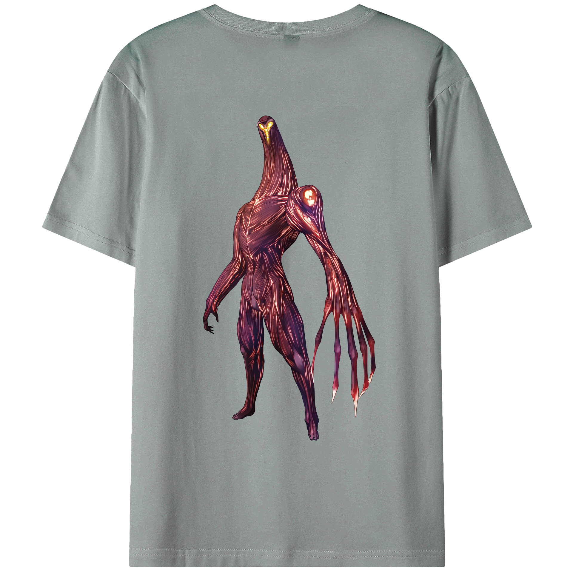 （画像用） ウルトラマン Ultraman 綿100％ メンズ半袖Tシャツ（バックプリント） 通気性